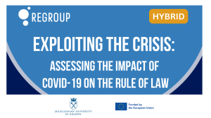 14 września 2023: debata "Exploiting the Crisis: Assessing the Impact of COVID-19 on the Rule of Law"